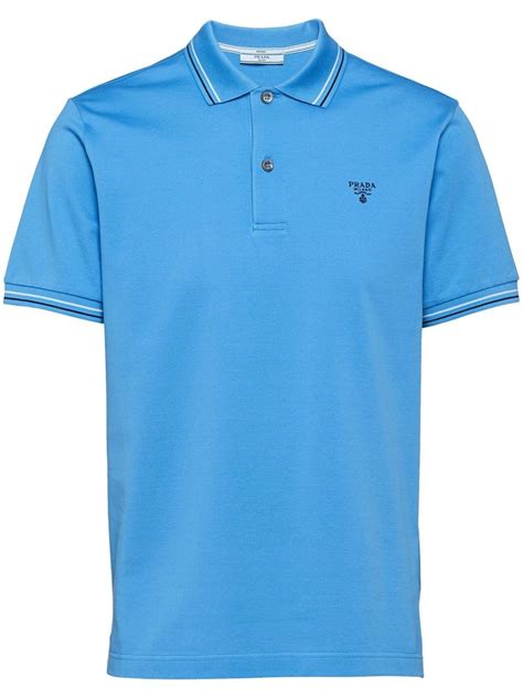 light blue prada polo|Men's T.